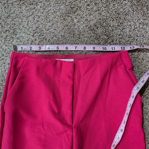 H&M Bright Pink Pants Size 4 Stretch Waist - Picture 9 of 9